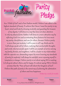 Pure Fashion Purity Pledge Card